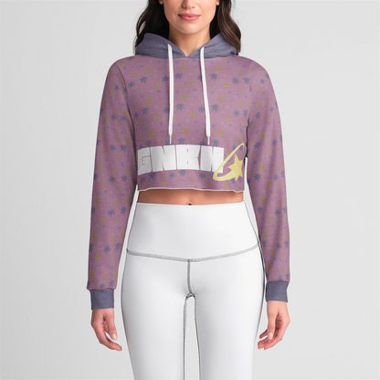 CROP HOODIE STAR TRIPPER PURPLE