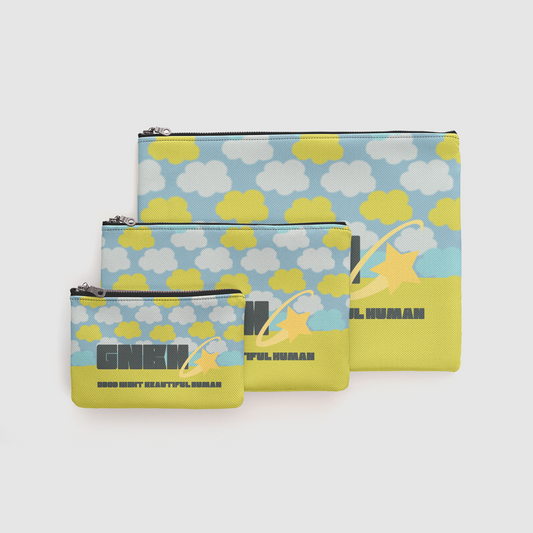 ZIP UP POUCH CLOUD CANDY YELLOW