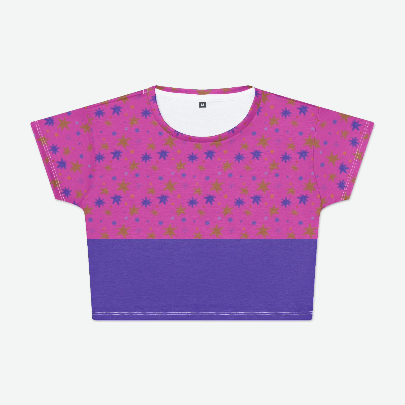 CROP TEE STAR TRIPPER PURPLE