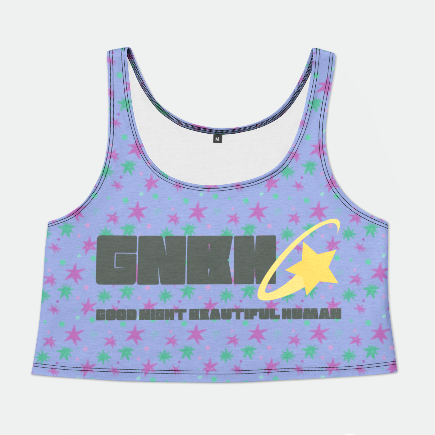 CROP TANK TOP STAR TRIPPER AQUA