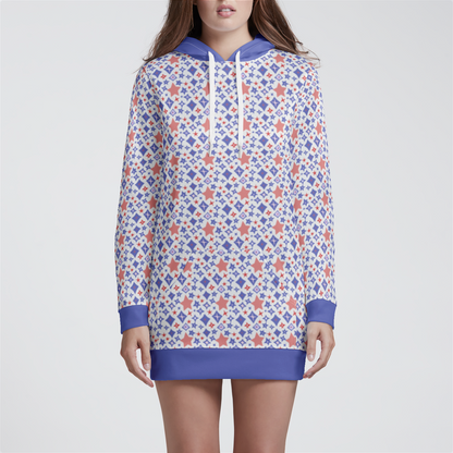 HOODIE DRESS STAR POWER INDIGO