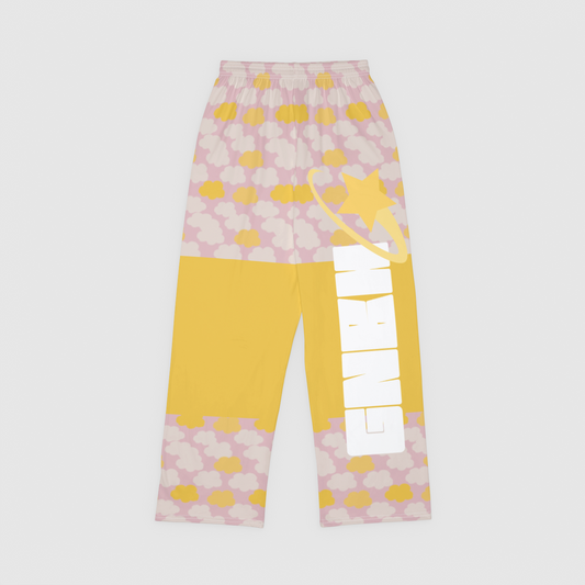 PAJAMA PANT WITH COLOR BLOCK CLOUD CANDY PINK