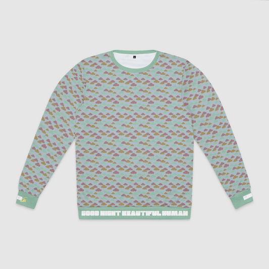 CREWNECK SWEATSHIRT CLOUD GEMS AQUA