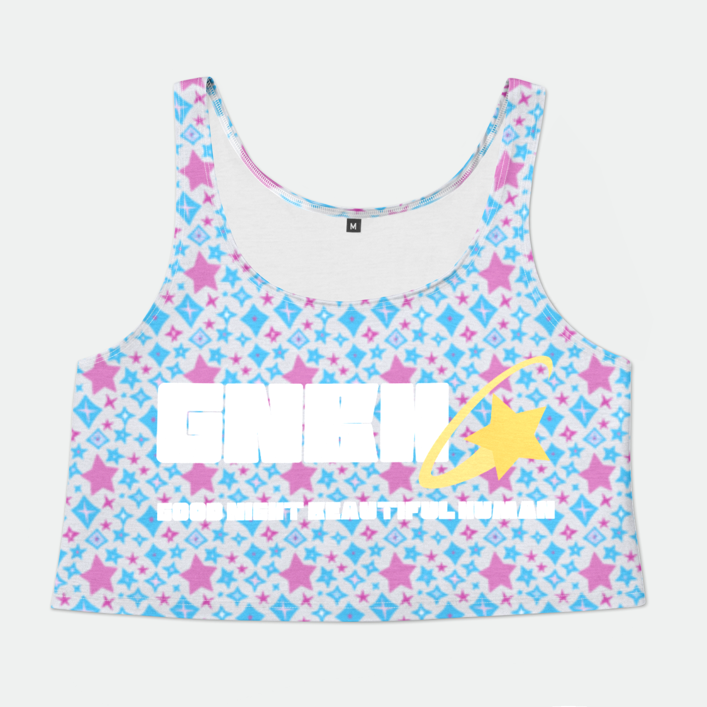 CROP TANK TOP STAR POWER PINK