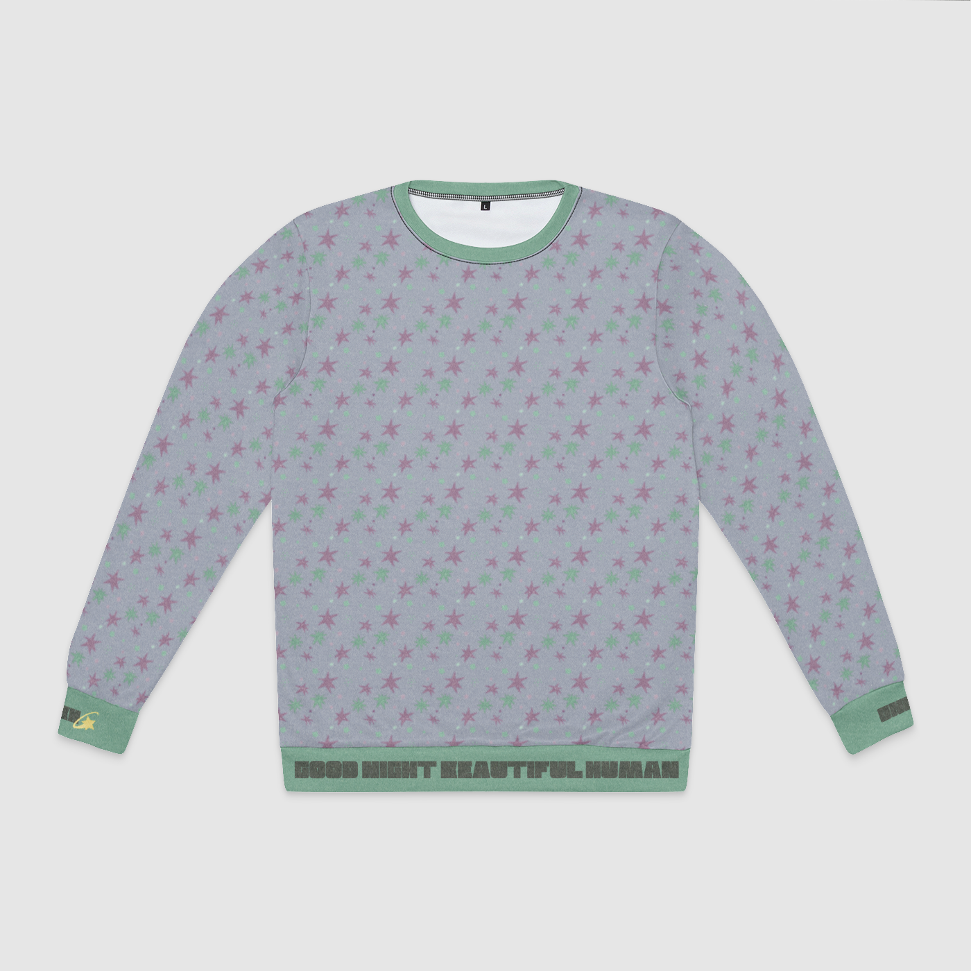 CREWNECK SWEATSHIRT STAR TRIPPER AQUA