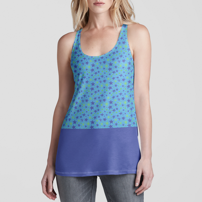 RACERBACK TANK TOP STARDUST INDIGO