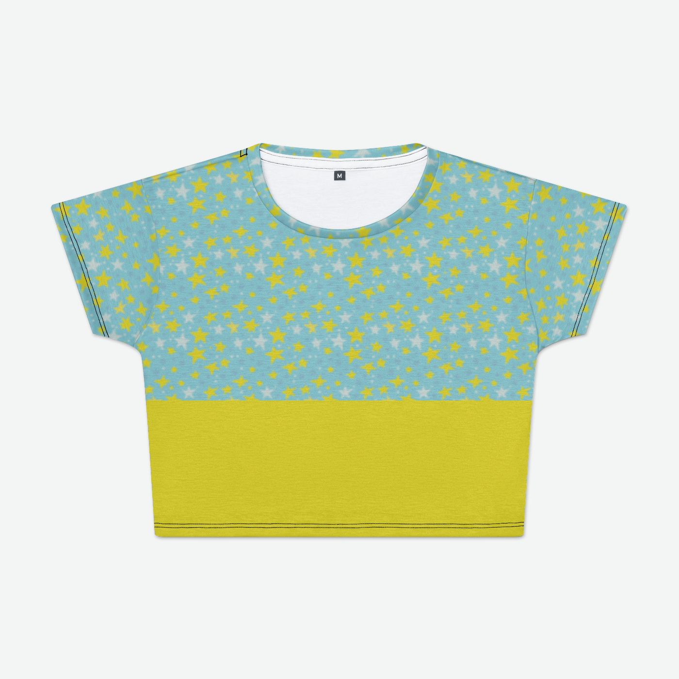 CROP TEE STARDUST YELLOW