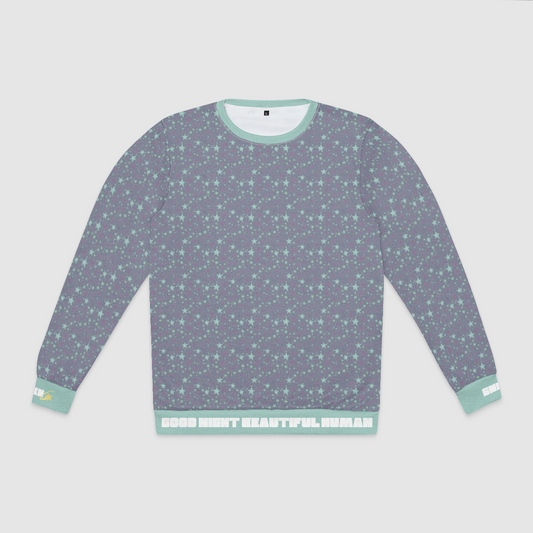 CREWNECK SWEATSHIRT STARDUST TEAL