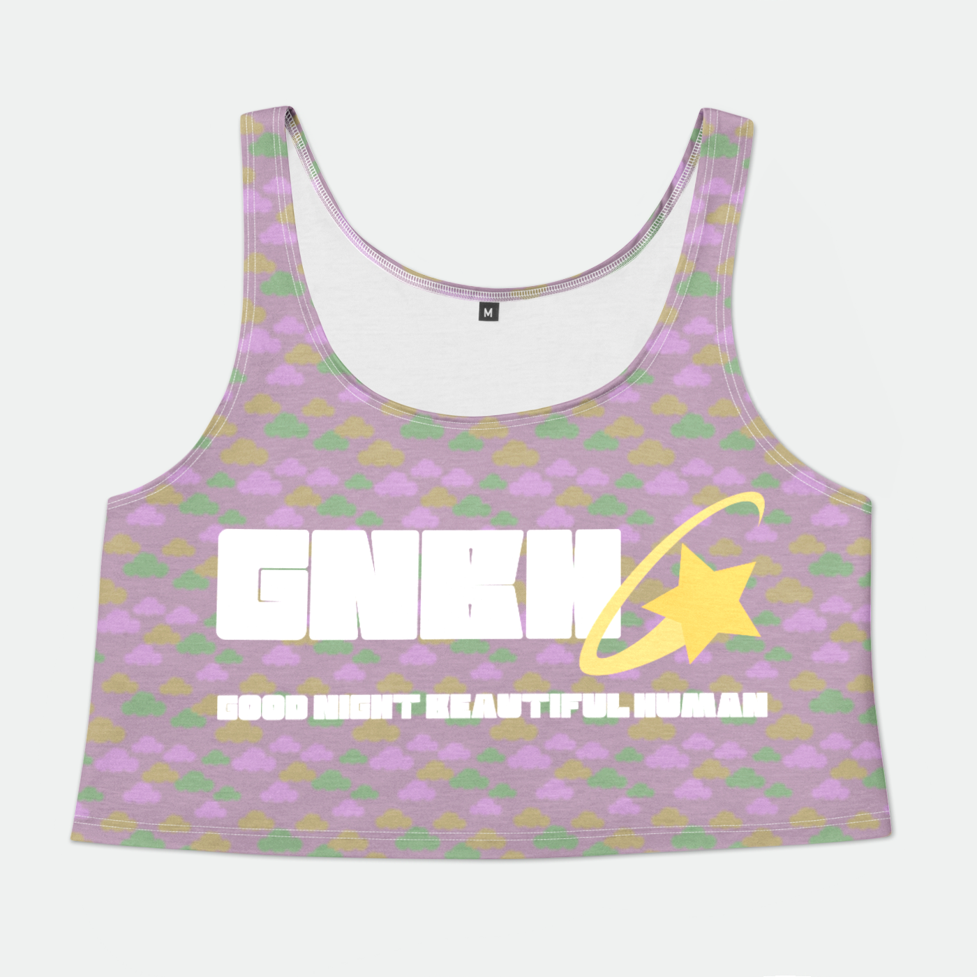 CROP TANK TOP CLOUD GEMS MAUVE