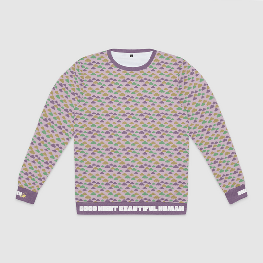 CREWNECK SWEATSHIRT CLOUD GEMS PURPLE