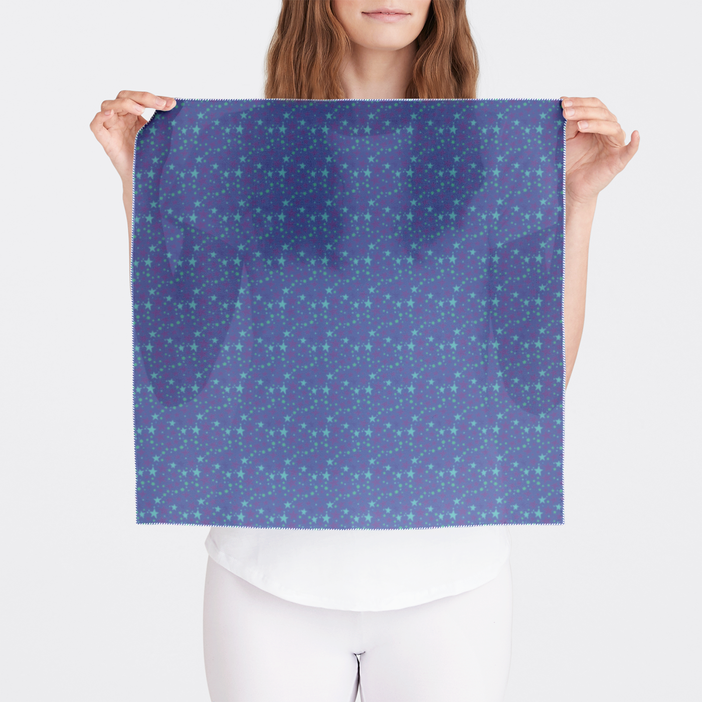 CHIFFON BANDANA STARDUST TEAL