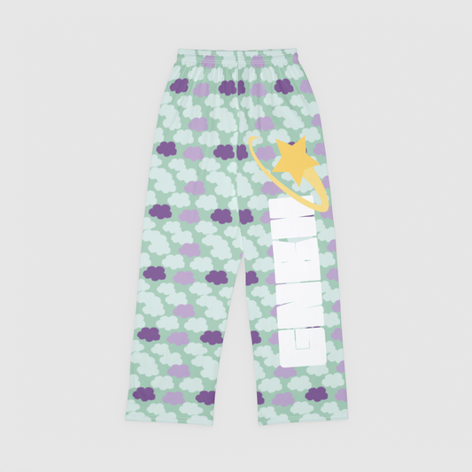 PAJAMA PANT CLOUD CANDY GREEN