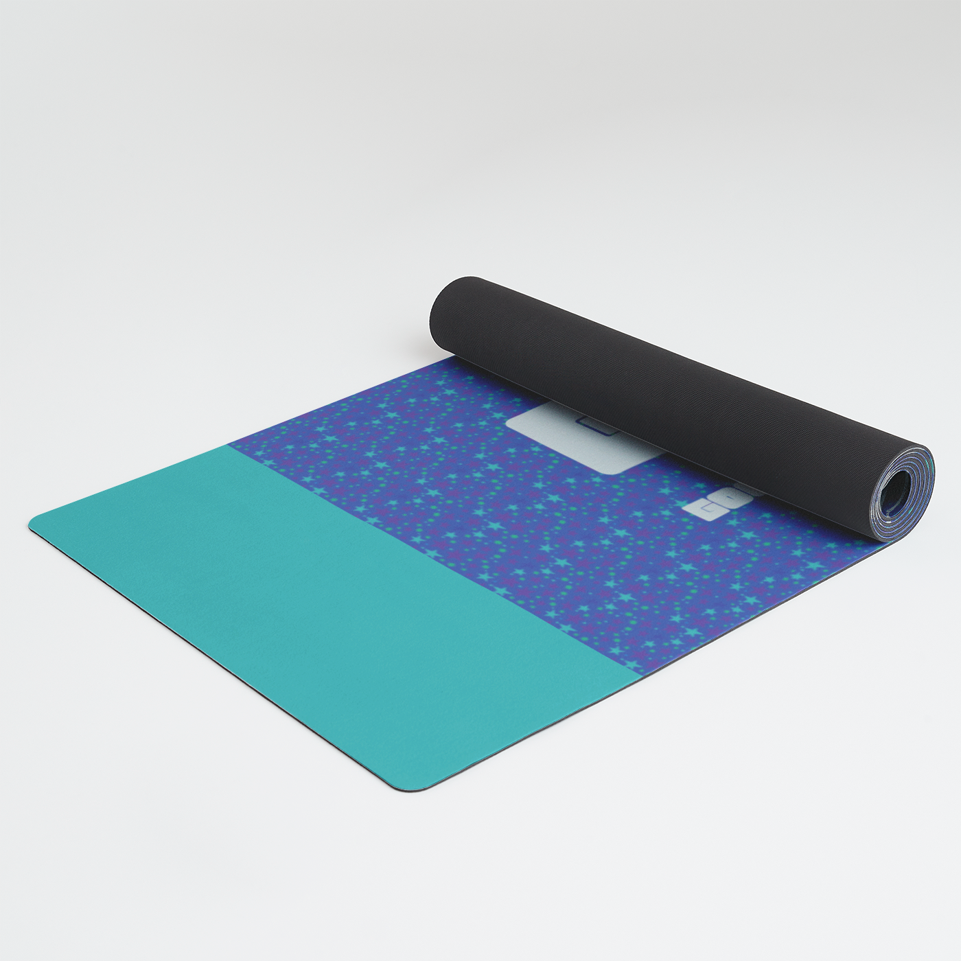 LUXE YOGA MAT STARDUST TEAL