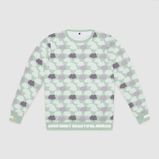 CREWNECK SWEATSHIRT CLOUD CANDY GREEN