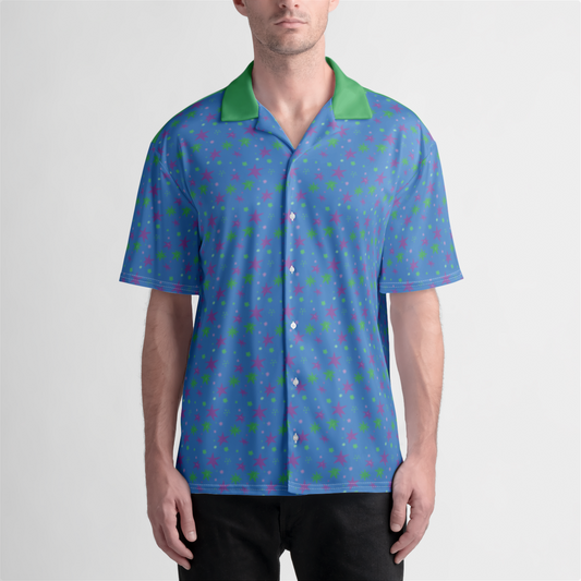 BUTTON UP SHIRT STAR TRIPPER GREEN