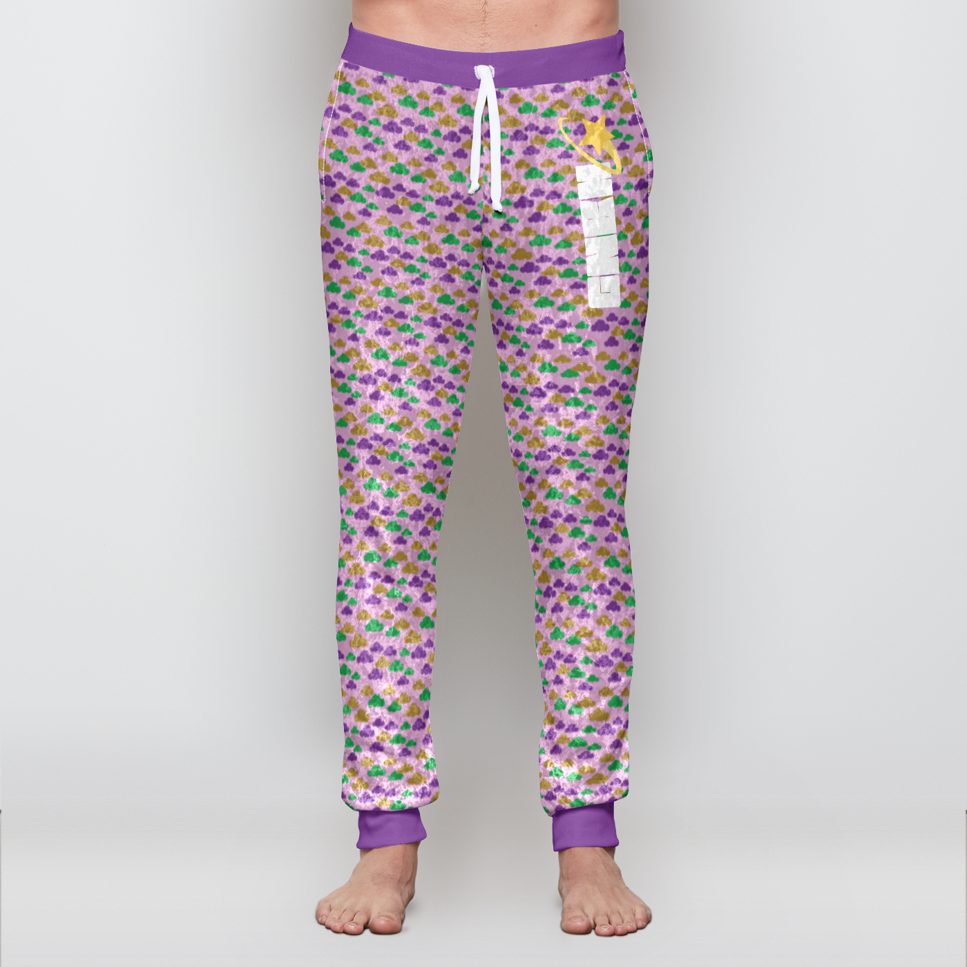 VELVET JOGGER CLOUD GEMS PURPLE