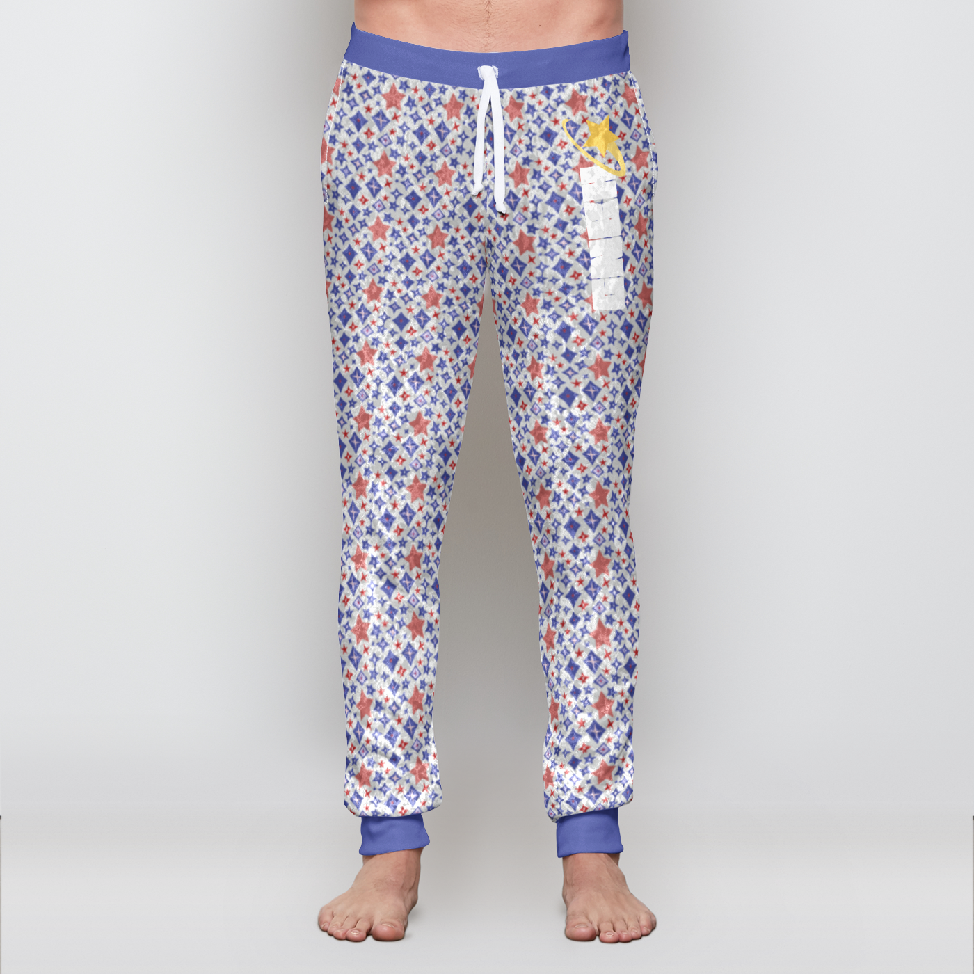 VELVET JOGGER STAR POWER INDIGO