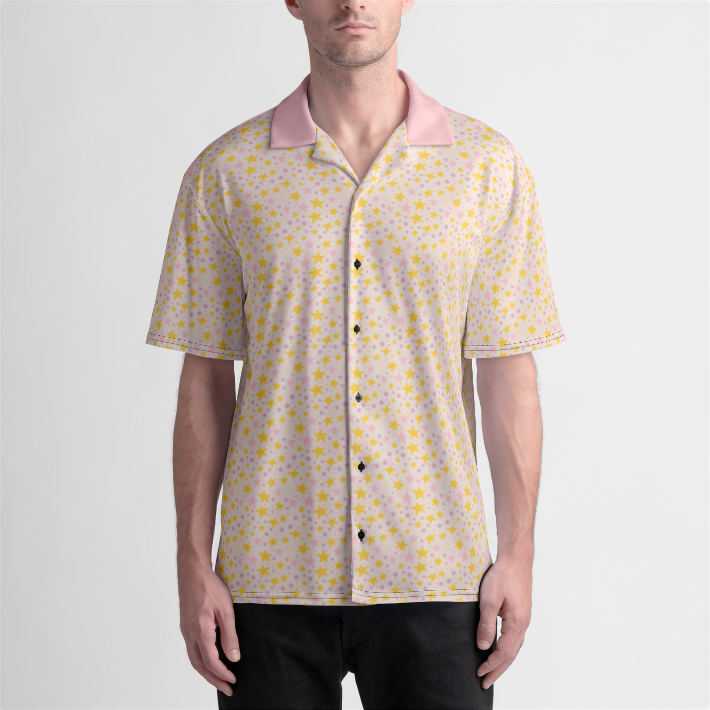 BUTTON UP SHIRT STARDUST LIGHT PINK