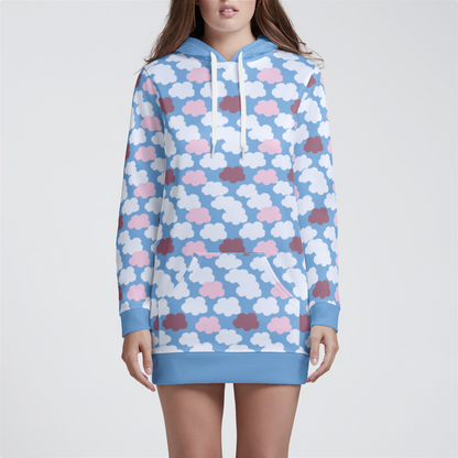 HOODIE DRESS CLOUD CANDY BLUE