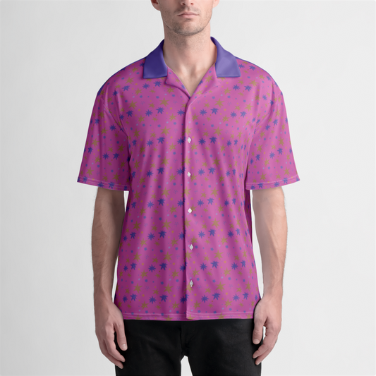 BUTTON UP SHIRT STAR TRIPPER PURPLE