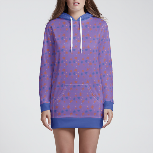 HOODIE DRESS STAR TRIPPER INDIGO