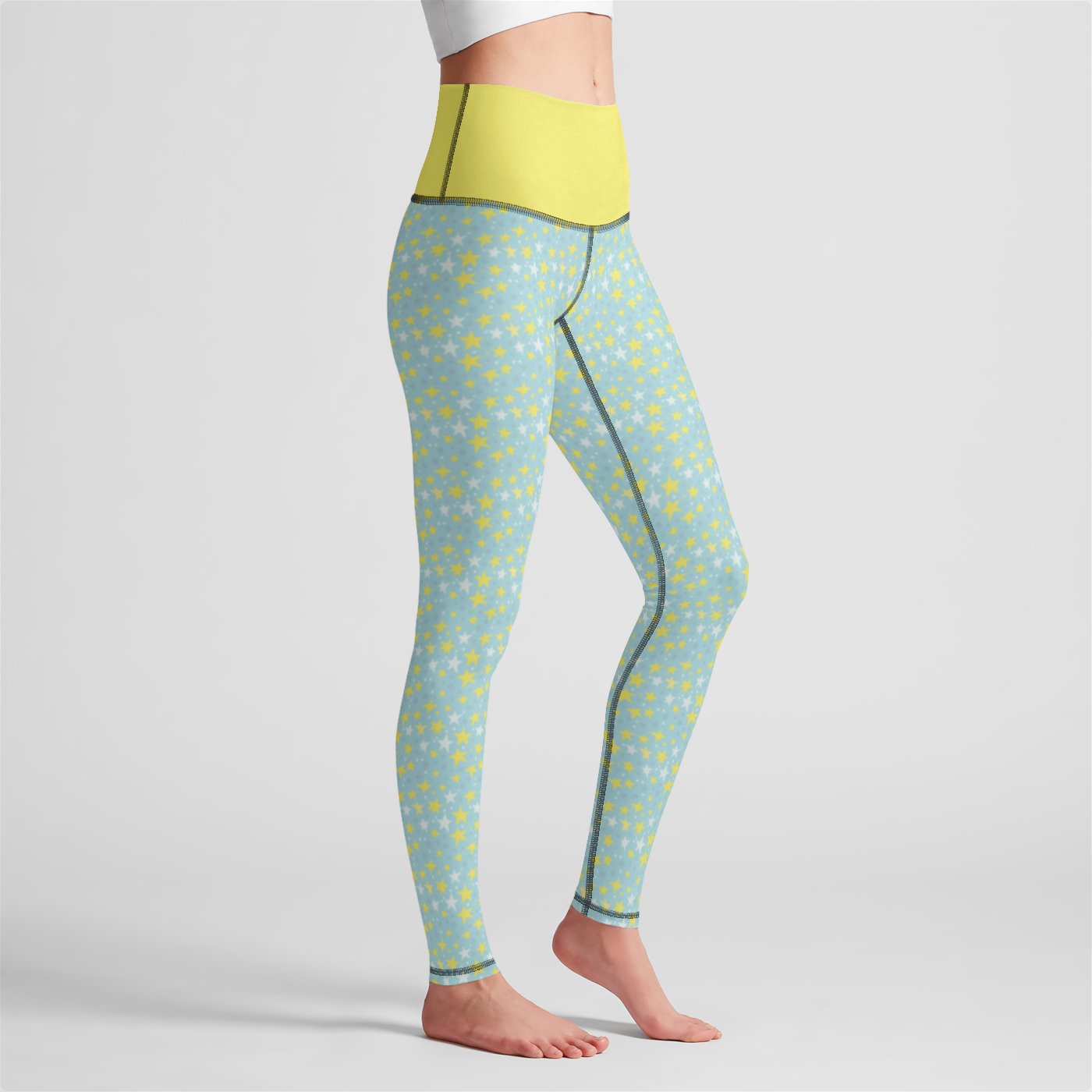 HIGH WAIST LEGGING STARDUST YELLOW