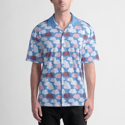 BUTTON UP SHIRT CLOUD CANDY BLUE