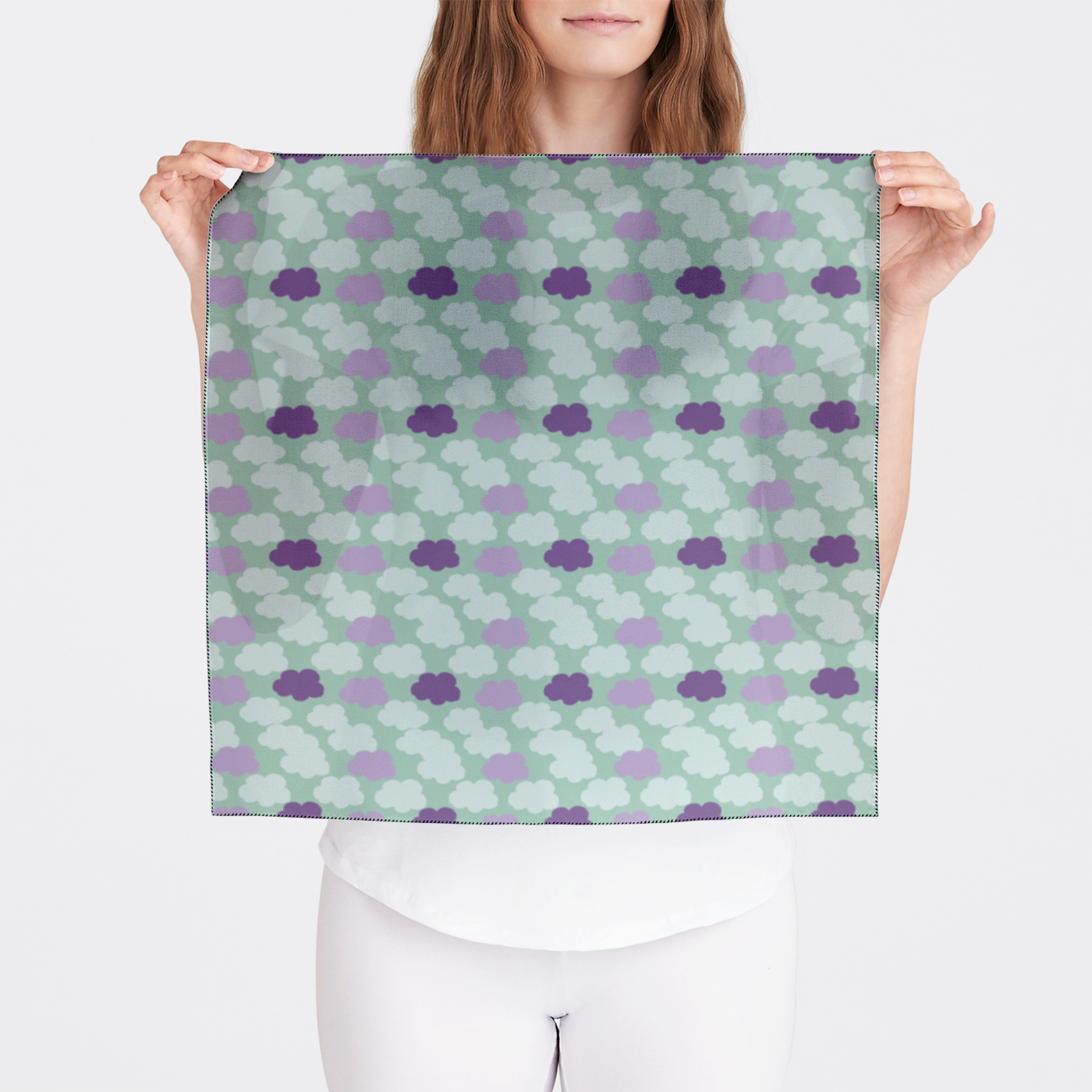 CHIFFON BANDANA CLOUD CANDY GREEN