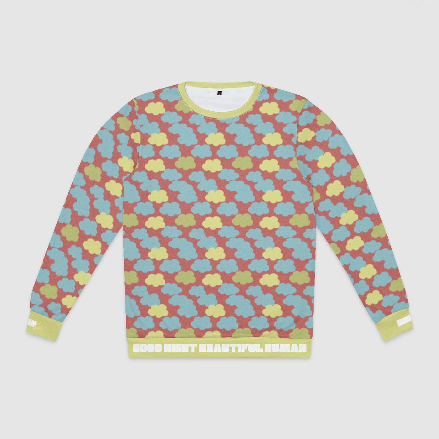 CREWNECK SWEATSHIRT CLOUD CANDY RED