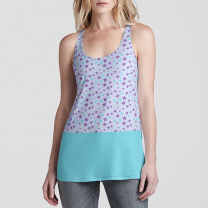 RACERBACK TANK TOP STARDUST BLUE