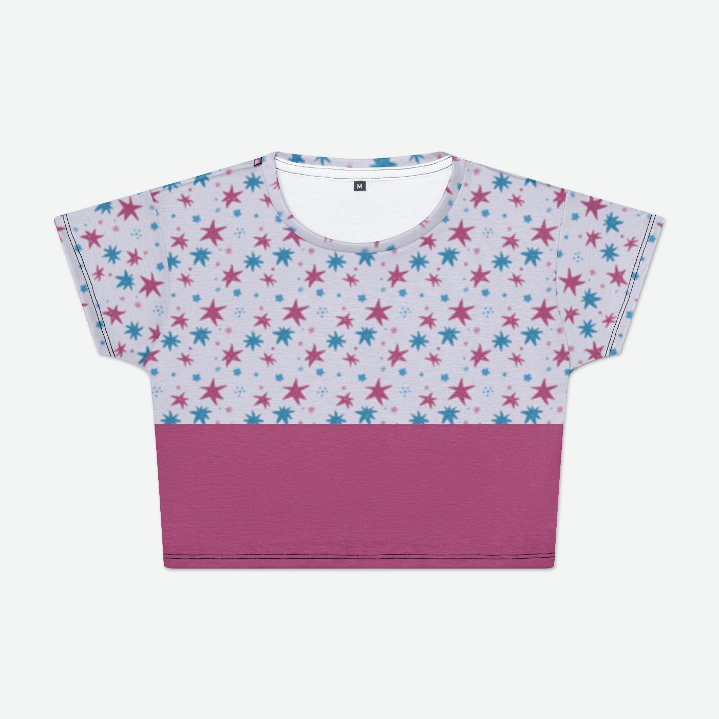 CROP TEE STAR TRIPPER PINK