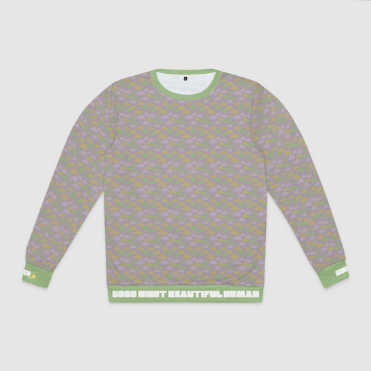 CREWNECK SWEATSHIRT CLOUD GEMS GREEN