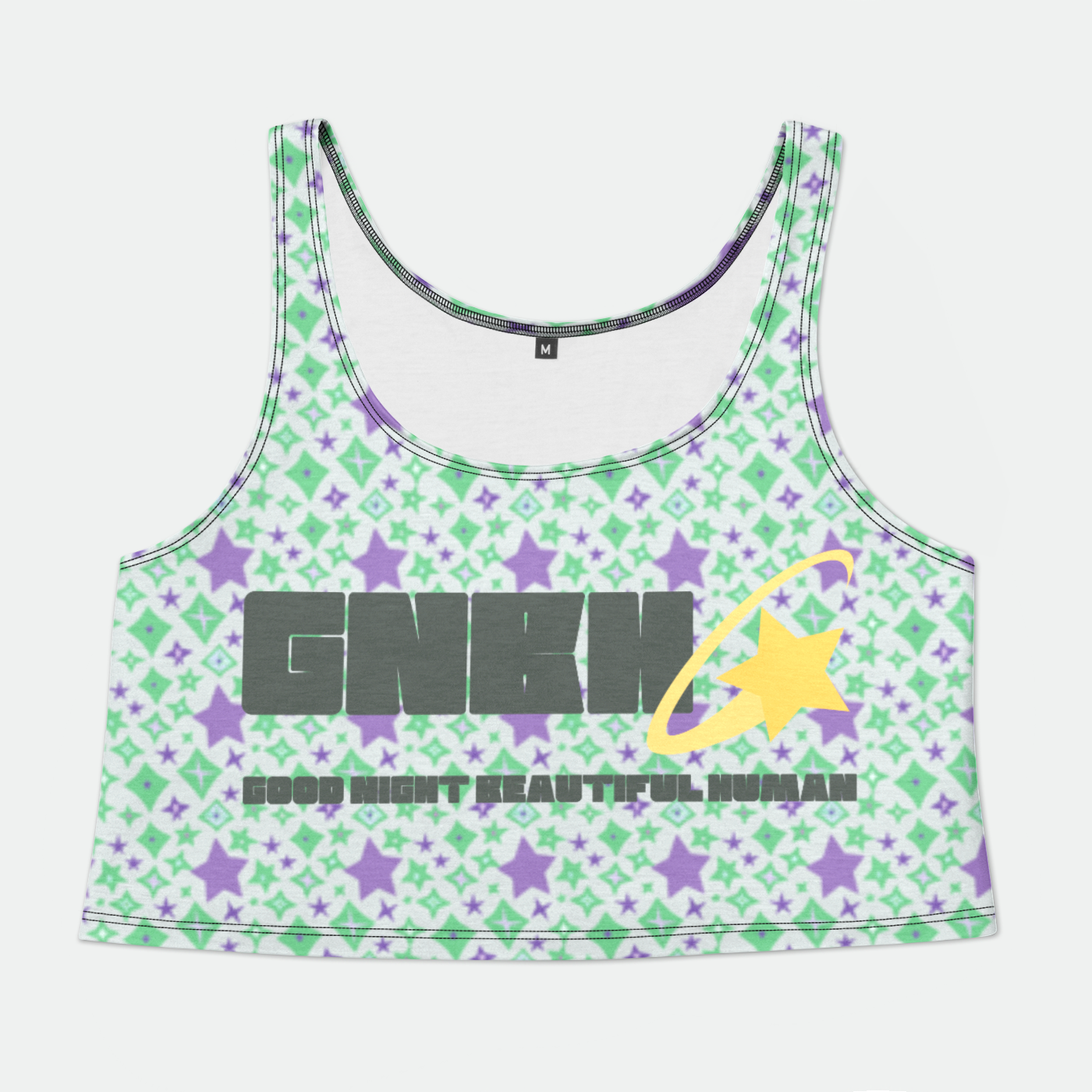 CROP TANK TOP STAR POWER PURPLE