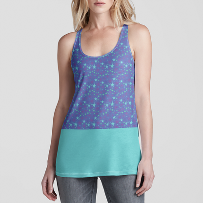 RACERBACK TANK TOP STARDUST TEAL