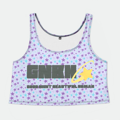 CROP TANK TOP STARDUST BLUE