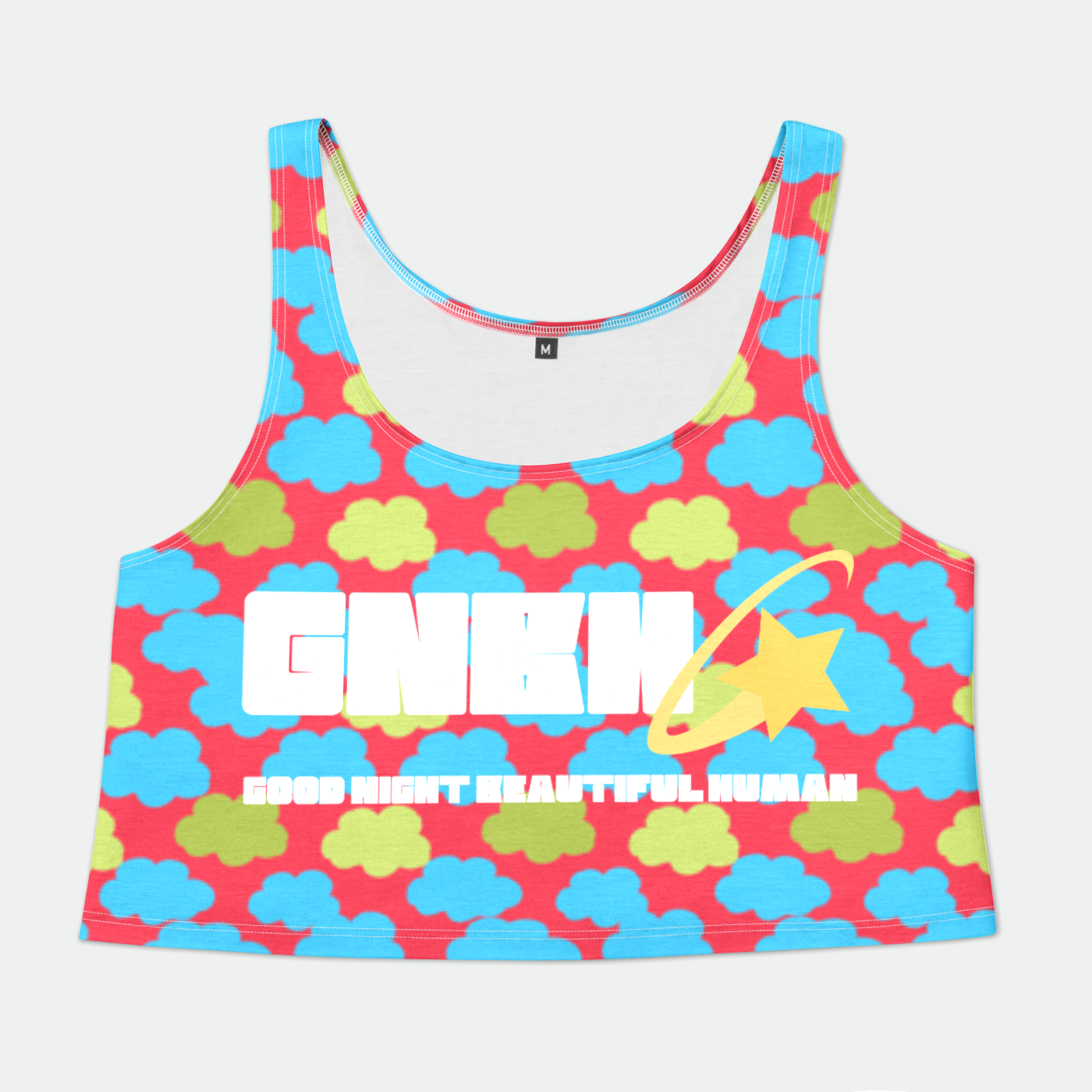 CROP TANK TOP CLOUD CANDY RED