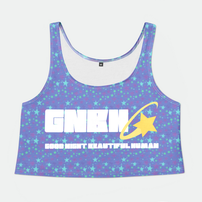 CROP TANK TOP STARDUST TEAL