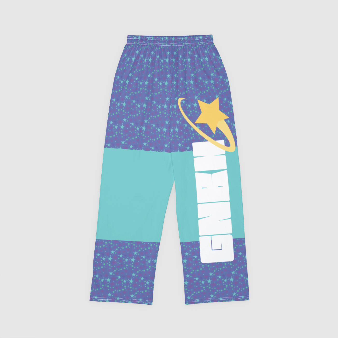 PAJAMA PANT WITH COLOR BLOCK STARDUST TEAL