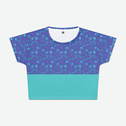 CROP TEE STARDUST INDIGO