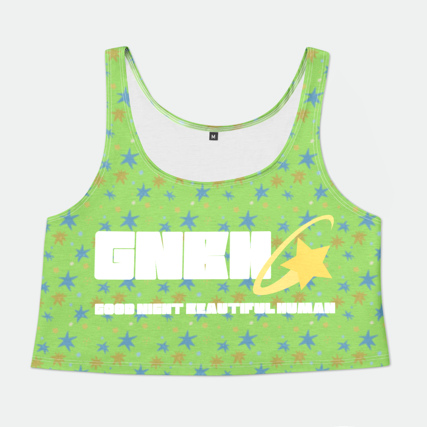 CROP TANK TOP STAR TRIPPER TEAL