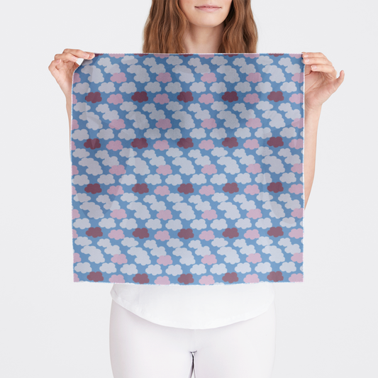 CHIFFON BANDANA CLOUD CANDY BLUE