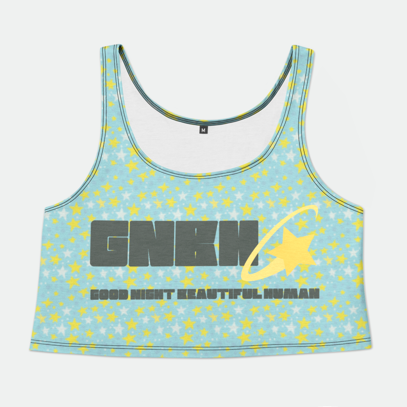 CROP TANK TOP STARDUST YELLOW