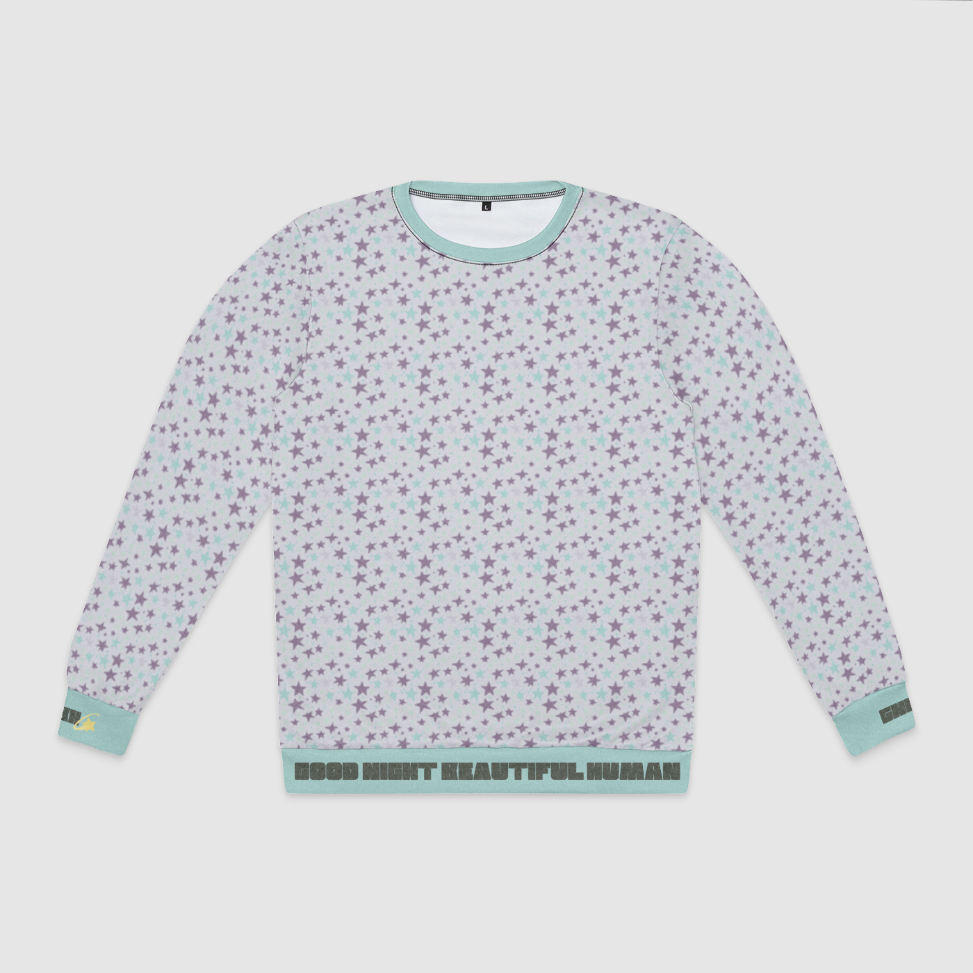 CREWNECK SWEATSHIRT STARDUST BLUE