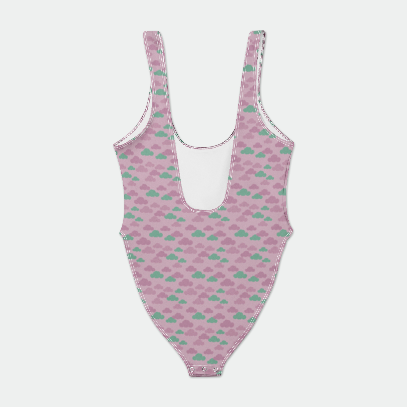 BODYSUIT WITH SNAP CLOUD GEMS MAUVE