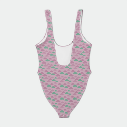 BODYSUIT WITH SNAP CLOUD GEMS MAUVE