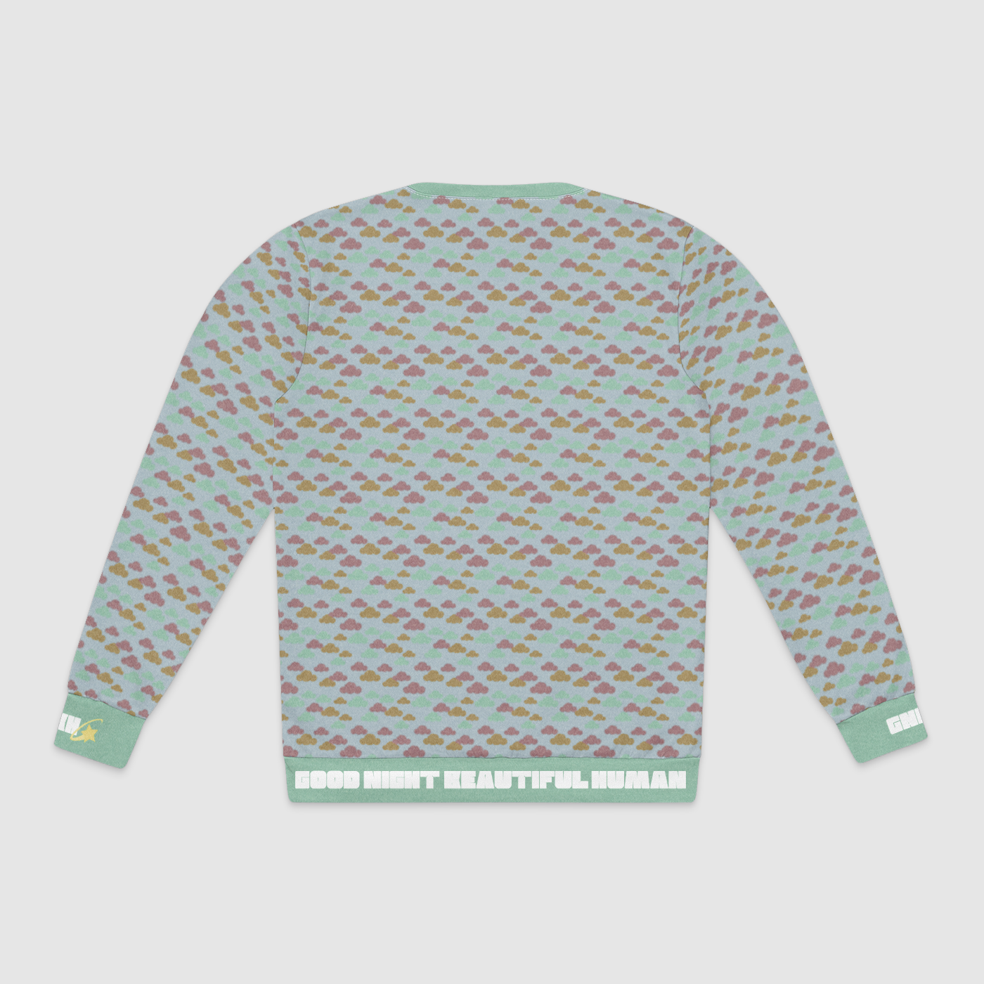 CREWNECK SWEATSHIRT CLOUD GEMS AQUA