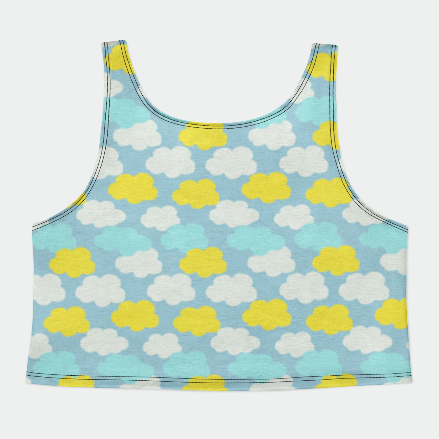 CROP TANK TOP CLOUD CANDY YELLOW