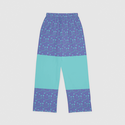 PAJAMA PANT WITH COLOR BLOCK STARDUST TEAL