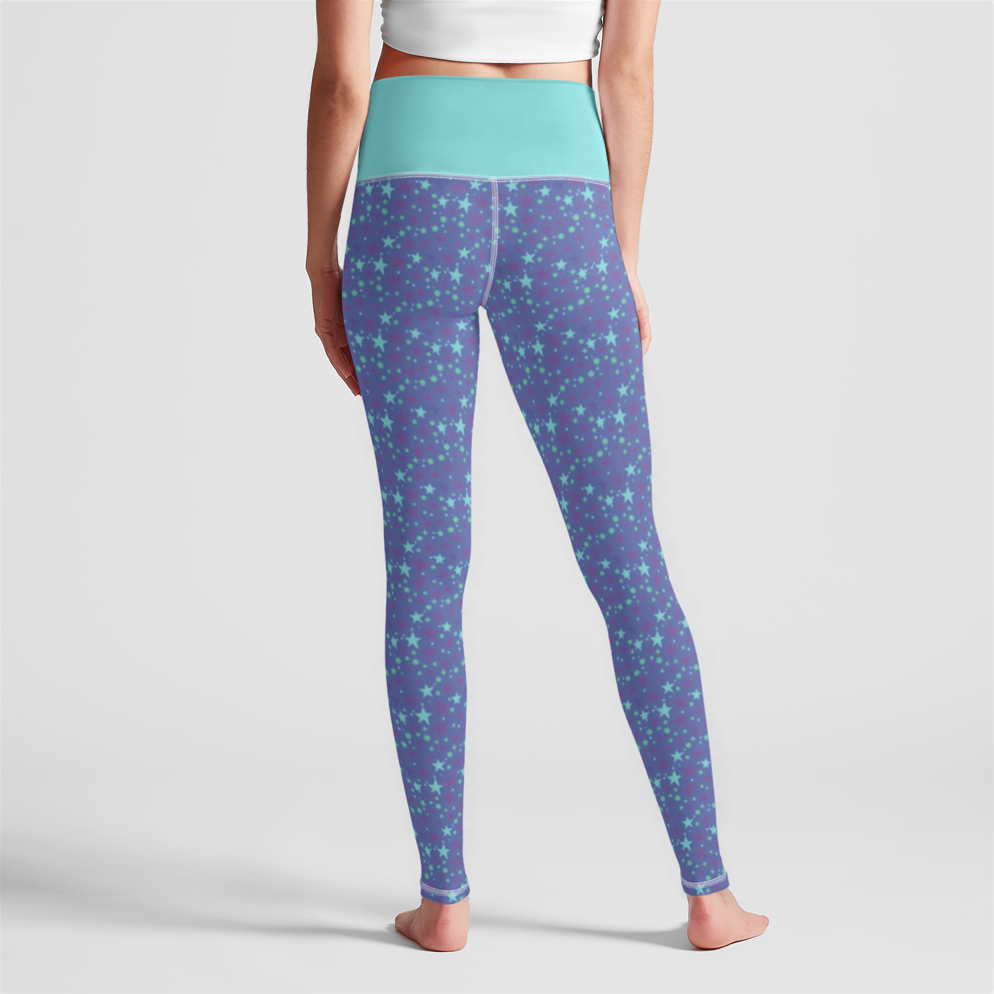 HIGH WAIST LEGGING STARDUST TEAL