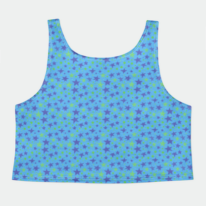 CROP TANK TOP STARDUST INDIGO